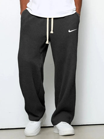 Pantalon texturé coupe relax